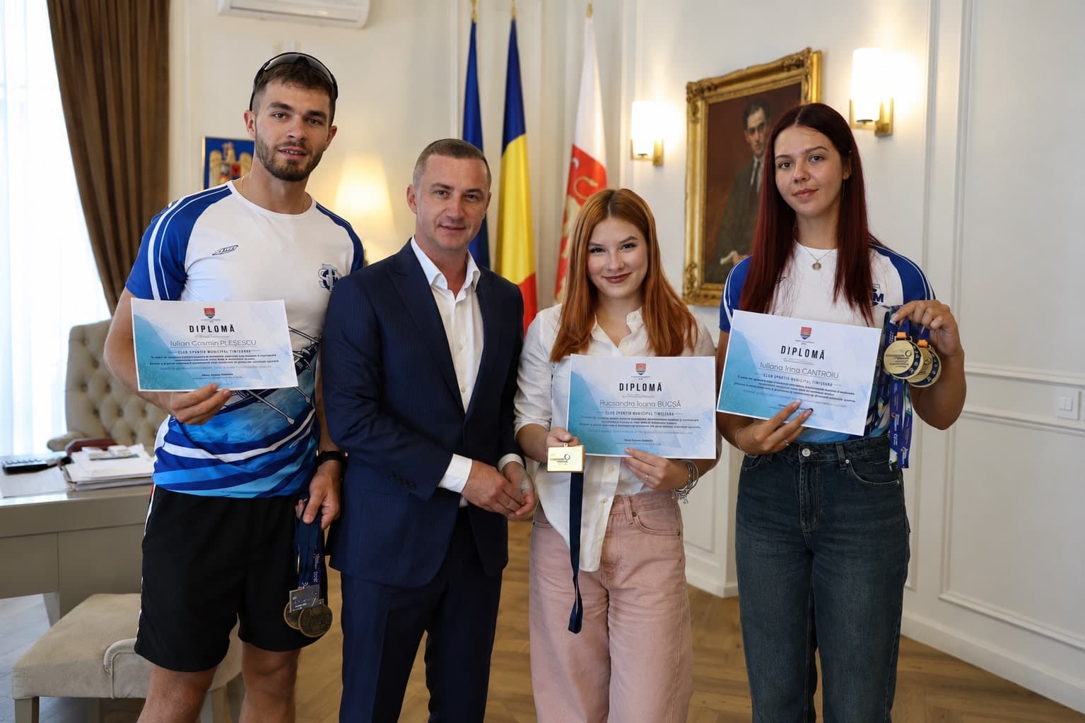 Trei canotori de top ai Timișoarei, pregătiți pentru drumul spre Jocurile Olimpice de la Los Angeles